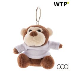ApeFob, plush monkey keyring, brown, AP800058