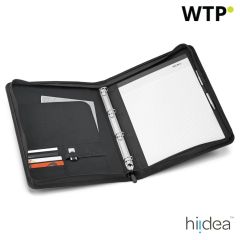 AUSTER, A4 folder in 600D with lined pages, light grey, 92073-123