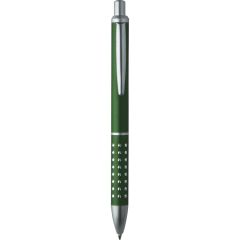 Aluminium and plastic ball pen, green, B11095V