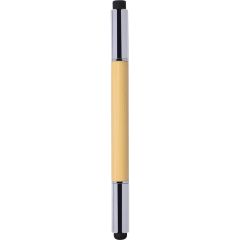 2 In 1 pencil with metal graphite tip, natural, B11159