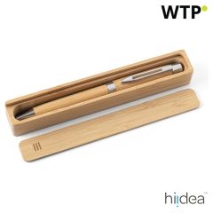 BAHIA II, Bamboo ballpoint pen with clip and twist mechanism, natural, 91789-160