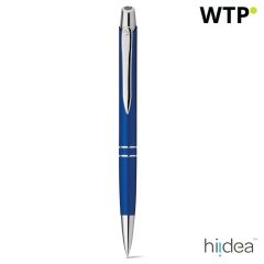 Ball pen in aluminium, burgundy, 11082-115