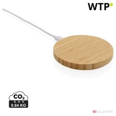 Bamboo 15W wireless charger, brown, XDP308.389