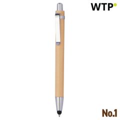 Bambus-Kugelschreiber mit Touch-Funktion, Beige, EG323913