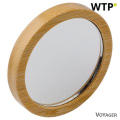 Bambusno žepno ogledalo, rjava, V1236-16