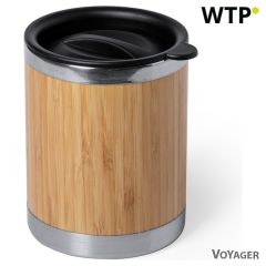 Bamboo thermo mug 300 ml, mixed, V0986-00