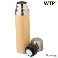 Bamboo thermos 400 ml, brown, V0955-17