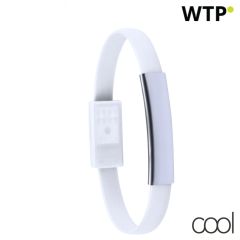 Beth, bracelet USB charger, white, AP781138-01