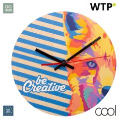 BeTime Wood D, custom wall clock, natural, AP716613