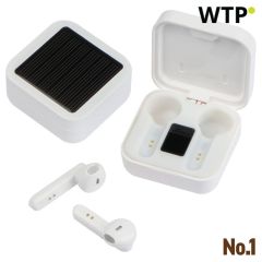 Bluetooth slušalke z solarno energijo Ontario, bela, EG359106