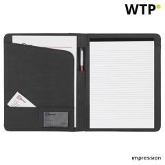 Bonded leather folder Frederick, black, 8619-001999999