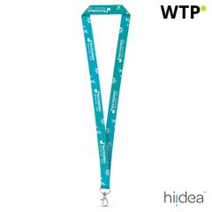 BRIGHTON, Polyester sublimation lanyard, white, 94972-106