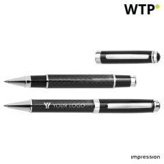 Carbon fibre and brass writing set Ziva, black, 3337-001999999