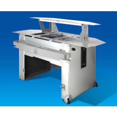 Casebar mobilni bar inox barve