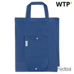 SIENA, Foldable bag in cotton (50%), recycled cotton (30%) and polyester (20% rPET) (140 g/m²), 92328