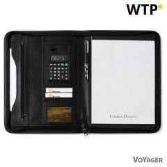 Charles Dickens® conference folder approx. A4 with notebook and calculator, black, V2383-03