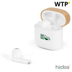 COBAIN, Cuffie wireless con 5 ore di autonomia in ABS riciclato (100% rABS) e bambù, bianco, 97193-106