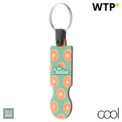 ColoCart Eco, trolley coin keyring, natural, AP716885