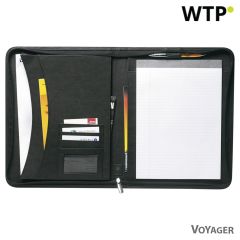Conference folder A4 with notebook, black, V2307-03