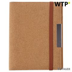 Cork conference folder approx. A5 with notebook, mixed, V2768-00