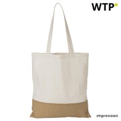 Cotton (160 g/m2) shopping bag Kyler, beige, 1014866-013999999