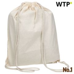 Cotton Drawstring Bag Suva 140 g/m² , white, EG346606