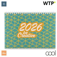 CreaDate Desk, custom desk calendar, white, AP716981