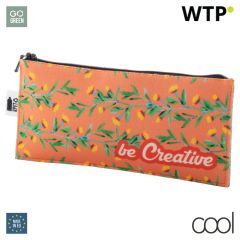 CreaFelt Pen Zip, po meri izdelana RPET torbica za svinčnike, white, AP716682