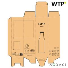 Sepik steklenica rSS 360 ml, dvojna stena in vodotesna, oblikovana kot soda, ABT008