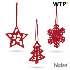 DARIO, Weihnachtsornamente, Rot, 99323-105