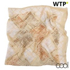 Detty, ladies scarf, 90×90, brown, brown, AP2215-09