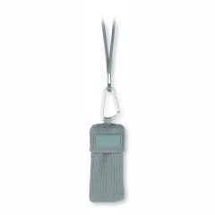 Handyhalter zum Umhängen aus Baumwolle, grau, E14109GR