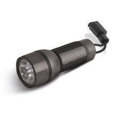 Plastik-Taschenlampe, Schwarz, E14198