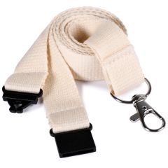 Lanyard aus Bio-Baumwolle, natürlich, E14284