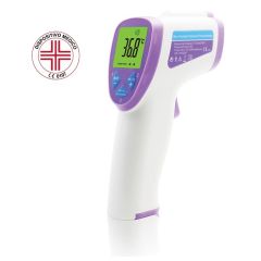 Plastik-Infrarot Stirn-Medizinthermometer, Weiß, E14319
