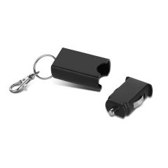 USB auto punjač od plastike i metala, crno, E14547
