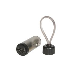 Caricatore da auto USB in plastica e metallo, E14554