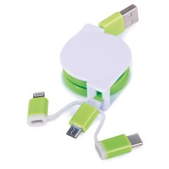 3 In 1 plastic charging and data transfer cable, E14579