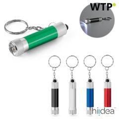 RE-LERGAN, Aluminium keyring (92% recycled) with 3-light LED torch, 95092