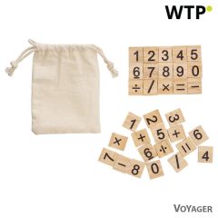 Bildungsspiel, 32 Teile, braun, V1243-16