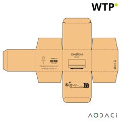 Altoparlante Einstein in bamboo e rABS con batteria da 400mAh. Durata di riproduzione di 3 ore. Potenza di 3W, naturale, ASP005-160