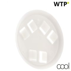Espot, lanyard button, white, AP809396-01