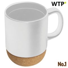 Keramična skodelica s pluta podstavkom Gistel 350 ml, EG2418