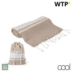 Tortuga, recycled cotton beach towel and drawstring bag, AP800605