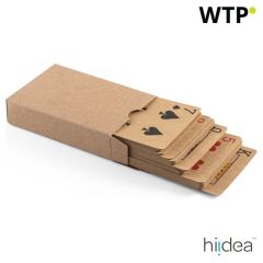 FISCHER, komplet 54 klasičnih kart v kraft papirju, izdelan iz materialov, certificiranih s FSC™ in drugih nadzorovanih materialov., črna, 98149-103