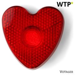 Blinkendes Lichtherz mit Clip, Rot, V6463-05