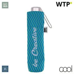 Flumber RPET, custom folding umbrella pouch, white, AP718697