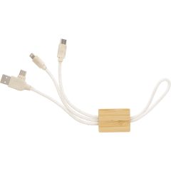 Kabel za punjenje Keegan | Pamuk | Privjesak za ključe, smeđa, 976587-011999999