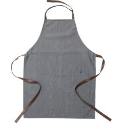 Apron Baylor | Recycled and cotton | Adjustable straps, grey, 1014864-003999999