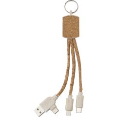 Punjački kabel Landry | Privezak za ključeve | Pluta, smeđa, 1015139-011999999